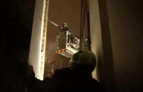 High-rise buildings damaged in drone attack on Kyiv