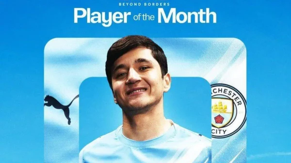 Abdukadir Khusanov named Manchester City’s Player of the Month for January
