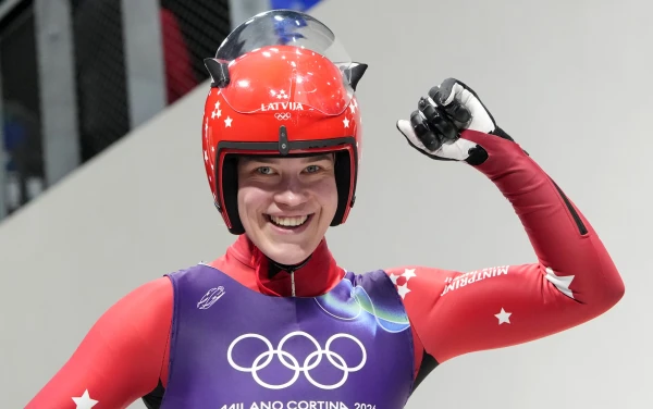 Latvian athlete Elina Ieva Bota won silver at the Olympic Games