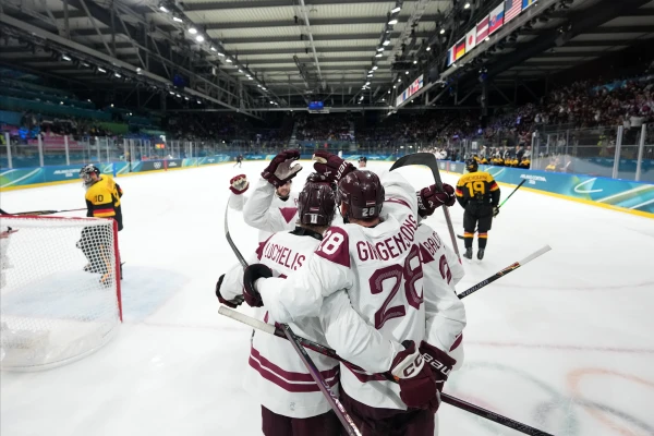 Hooray! The Latvian National Ice Hockey Team Defeated Germany