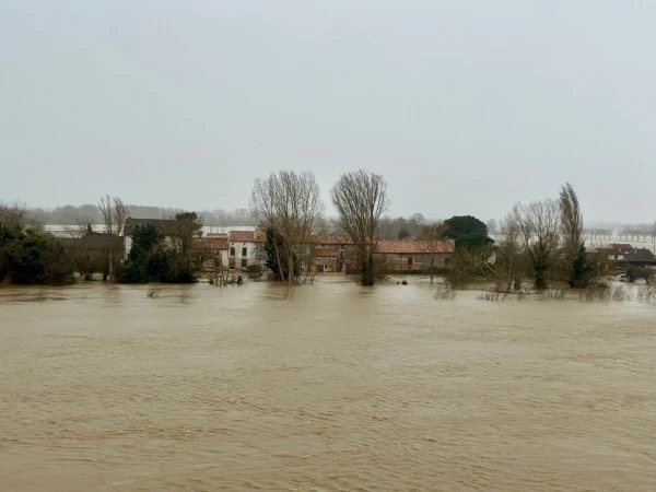Floods have begun in the southwest of France