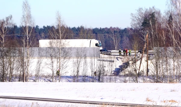 The danger of a gas leak has been eliminated at the accident site on the Kekava bypass road