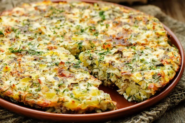 5 eggs, a little chicken, and magic in the pan