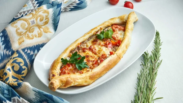 Lazy Turkish Pizza: Cooking Meat 'Boats' in the Oven