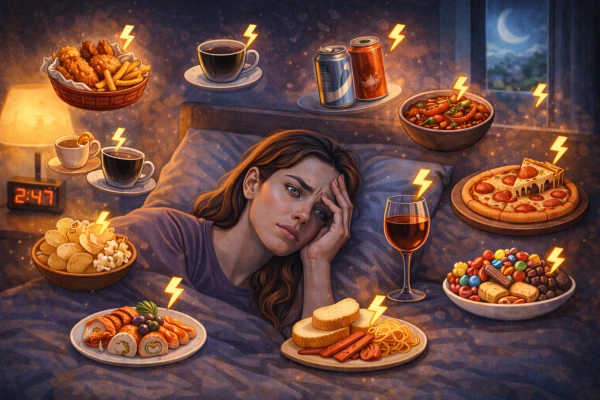 Why It's Hard to Fall Asleep: 9 Popular Foods to Avoid for Dinner