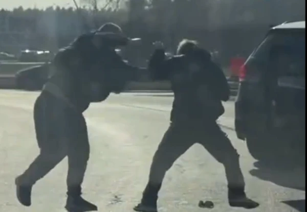 What about without a fight: Unannounced no-holds-barred fights took place in Riga on March 8