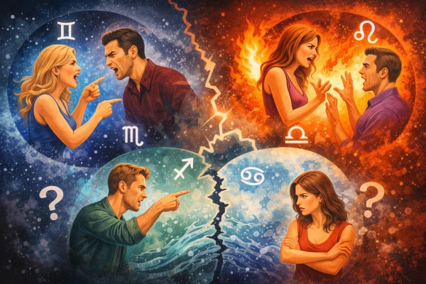Love and Constant Quarrels: The Most Challenging Zodiac Pairs