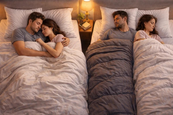 One or Two Blankets: How Couples Sleep Better