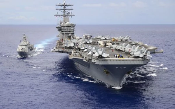 Fire in the laundry on the USS Gerald R. Ford - two sailors injured