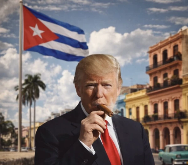 Этим образом искусственного интеллекта сам президент поделился в сети Truth.