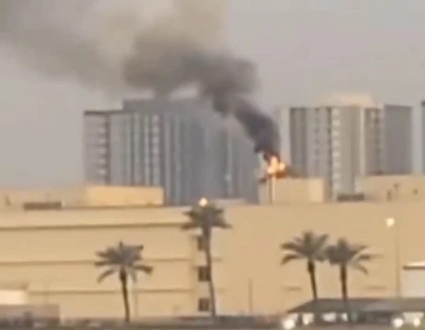 As a result of the strike, the US embassy in Baghdad was damaged