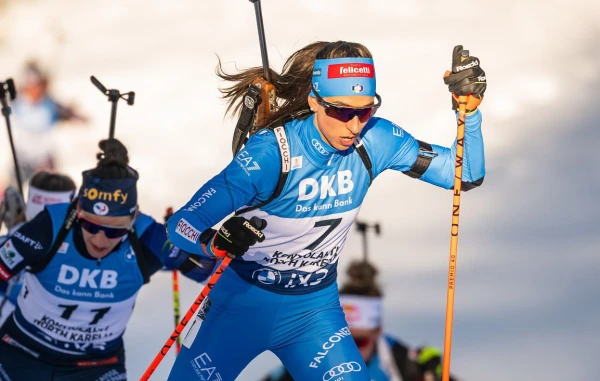 The pursuit race at the World Cup stage in Estonia was won by Italian athlete Lisa Vittozzi