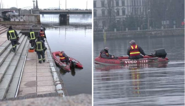 She jumped from the Stone Bridge: rescuers launched a search operation for the woman on the Daugava