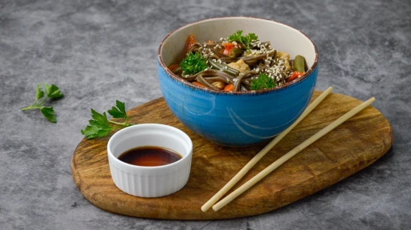 Buckwheat Noodles with Vegetables: Quick Asian-Style Dinner