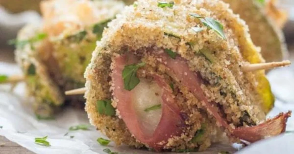 Simplicity and Taste: Zucchini Rolls with Ham and Cheese