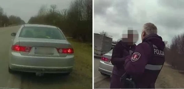 Isn't a photo of a driver's license enough?! A very polite police officer shattered the hopes of a drunken driver