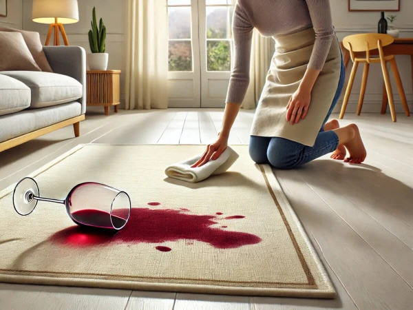 Red Wine on the Carpet: A Quick Way to Remove Stains Without Dry Cleaning