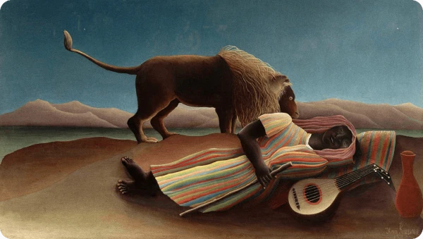 Анри Руссо "Спящая цыганка" (1897 г.)