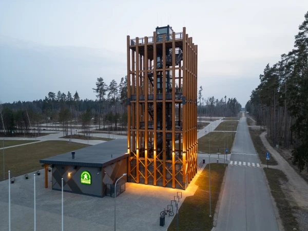 A new observation tower and visitor center opened in Tervete Nature Park