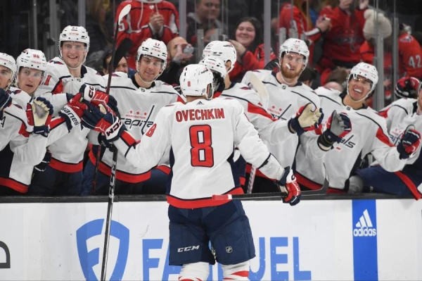Washington congratulated Ovechkin on the anniversary of his record goal