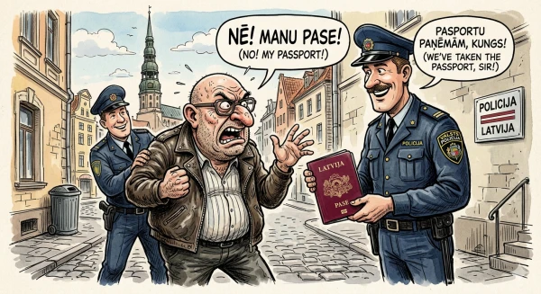 You will put your passport on the table! Together with Latvian citizenship, they may take away your house, summer cottage, and car