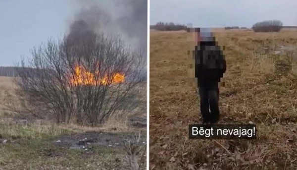 In Ust-Dvinsk, locals taught a lesson to 13-year-old boys who decided to set dry grass on fire