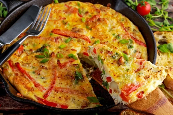 Frittata with Ham — An Appetizing Italian Breakfast