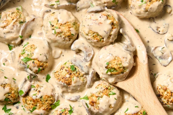 Meatballs with Mushroom Sauce: A Recipe for a Cozy Family Dinner