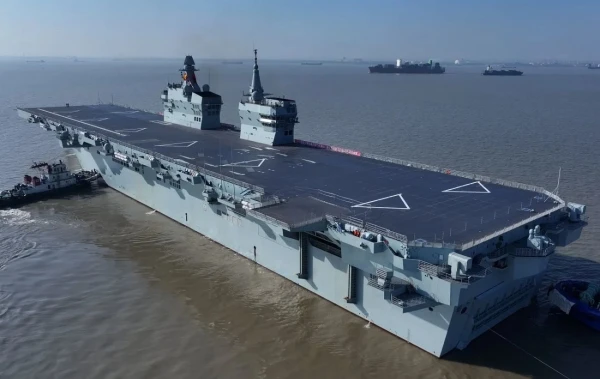 The Maritime Giant 'Sichuan': The Chinese Navy Launched Its First Drone Carrier Assault Ship