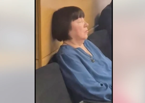 Photo of Liana Langa Sleeping at Work Inspires the Internet