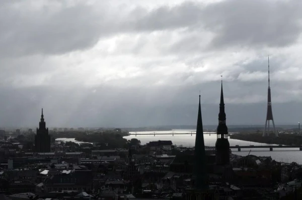 On Friday morning, the sky over Latvia is overcast