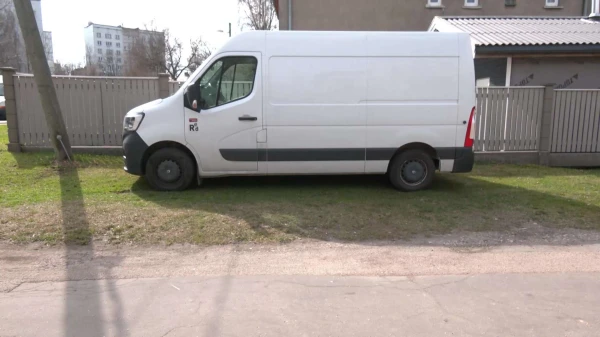 In Riga, a driver was fined for parking on his own land