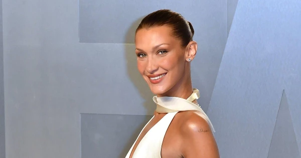 Bella Hadid in Prada Advertising Campaign: Sand and Skyscrapers