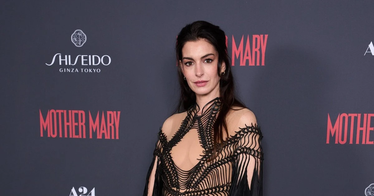 Anne Hathaway's Daring Look for Vogue: The Actress Poses in a Biker Jacket and Lace Bra