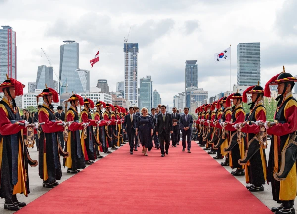 Миериню в Корее встречали по высшему разряду.