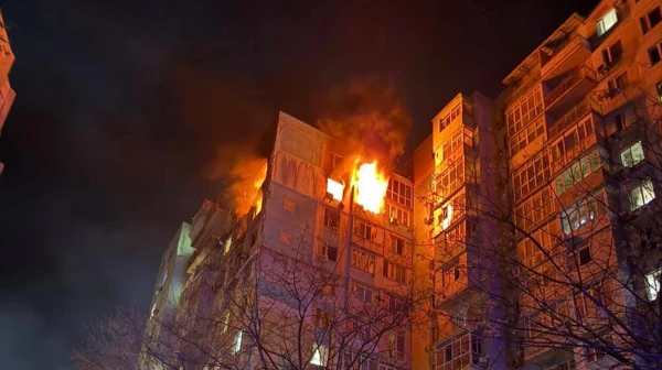 Russian strike drones attacked Odessa: high-rise buildings are on fire in the city