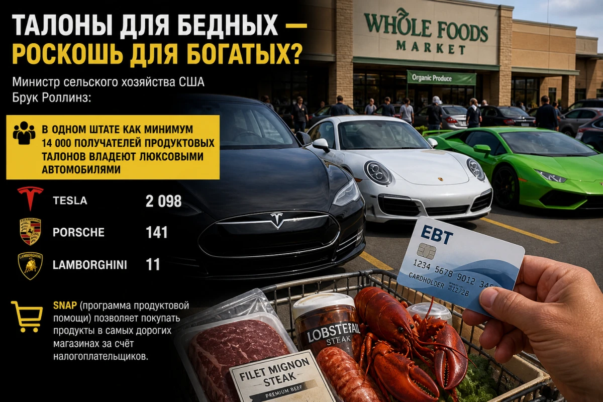 Food Stamp Recipients in the U.S. Drive Porsches and Lamborghinis