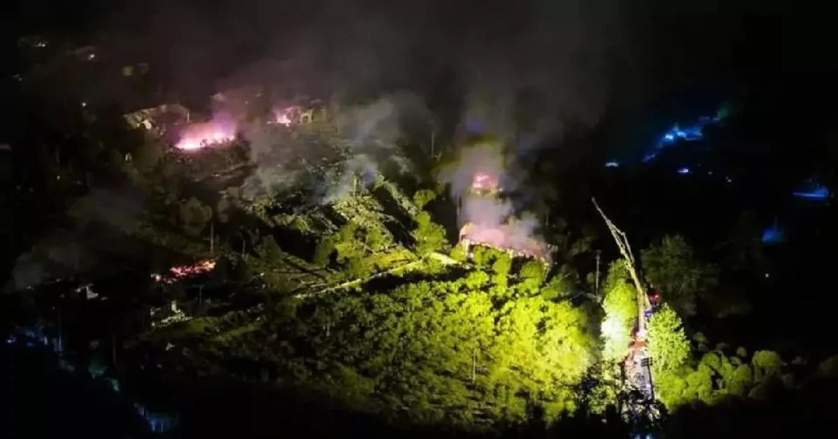 After a powerful explosion in China, people were evacuated within a three-kilometer radius