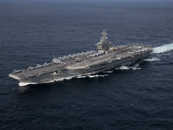 U.S. Fighter Jet Launched from Aircraft Carrier Strikes Iranian Tanker
