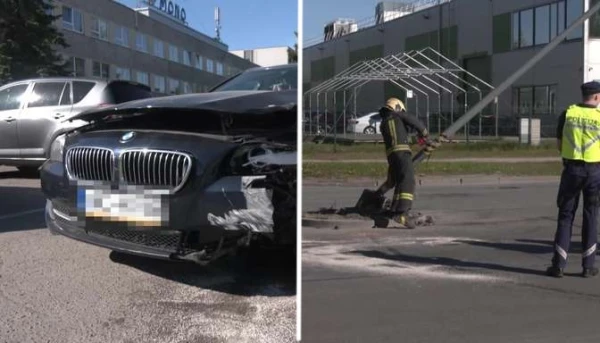 Can a car 'climb' a pole? A BMW driver accomplished what seemed impossible