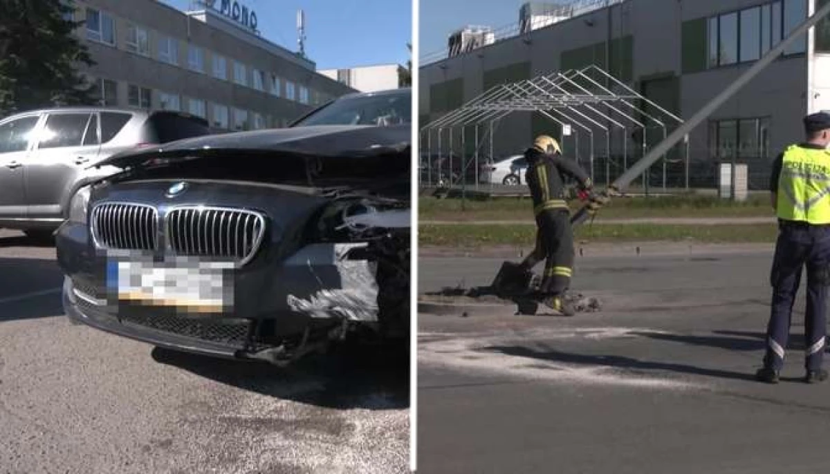 Can a car 'climb' a pole? A BMW driver accomplished what seemed impossible