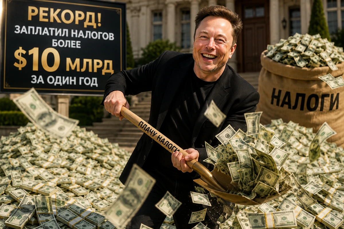 Elon Musk stated that he paid a record amount of taxes — over $10 billion in a year