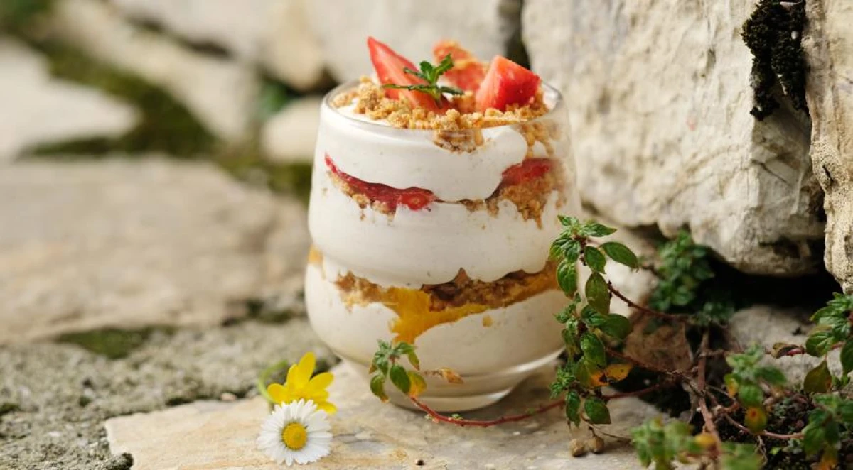 Yogurt Breakfast with Strawberries