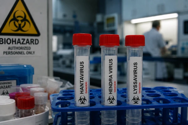 Test tubes containing dangerous viruses, including hantavirus, went missing in Australia