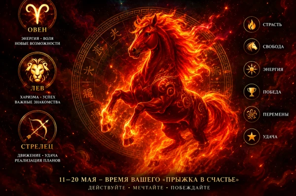 The Fire Horse Has Chosen Its Favorites: Who Will Be Especially Lucky in Mid-May