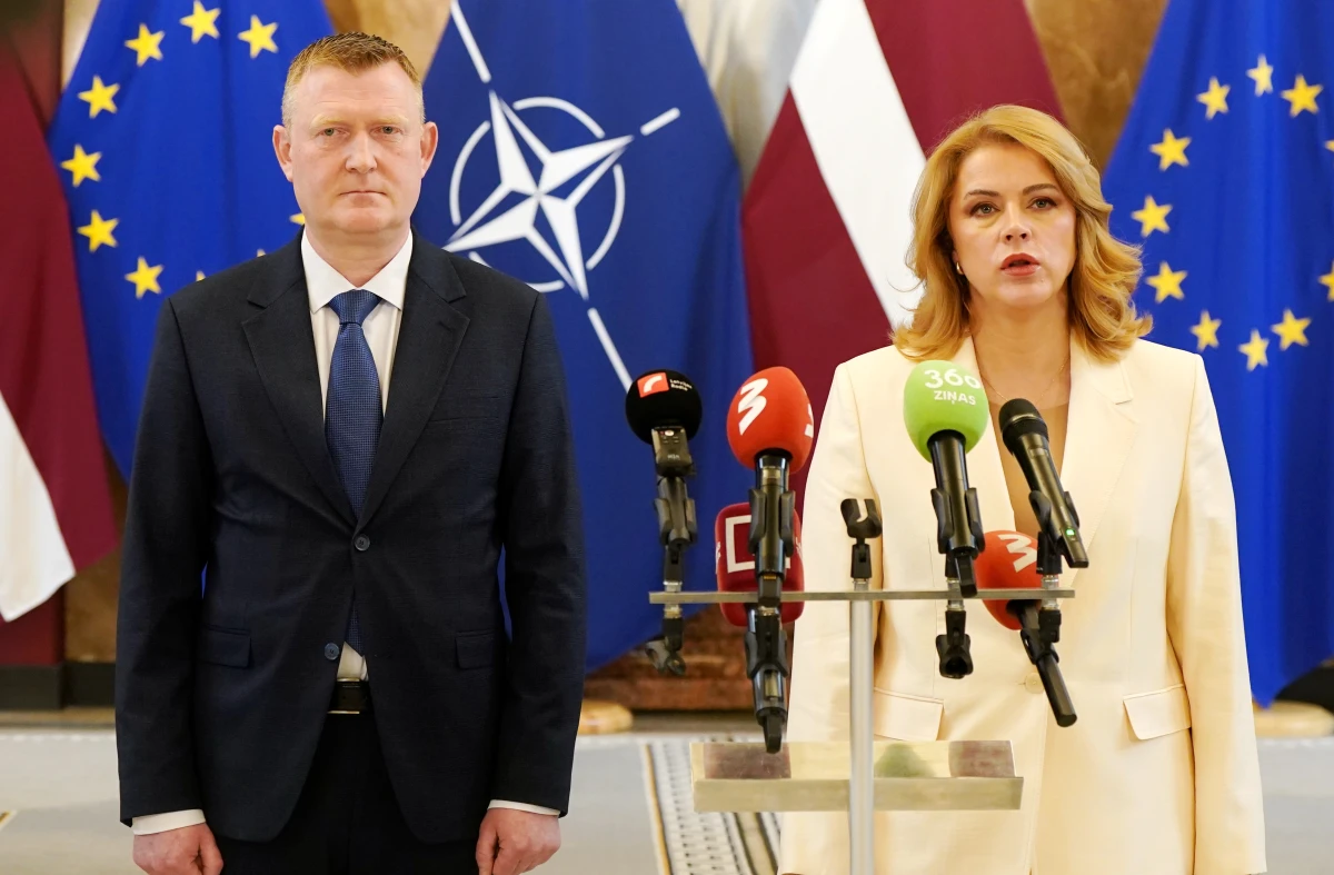 Райвис Мелнис и Эвика Силиня