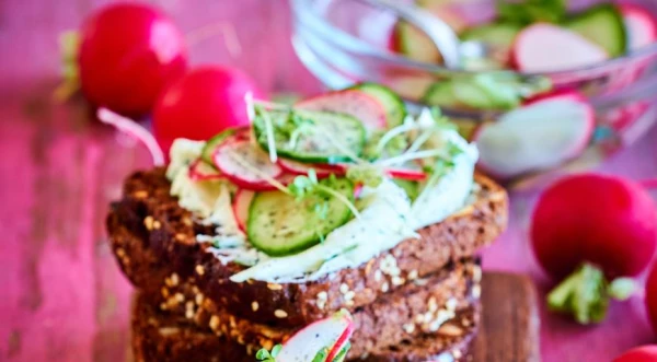 Bruschetta with Healthy Radish