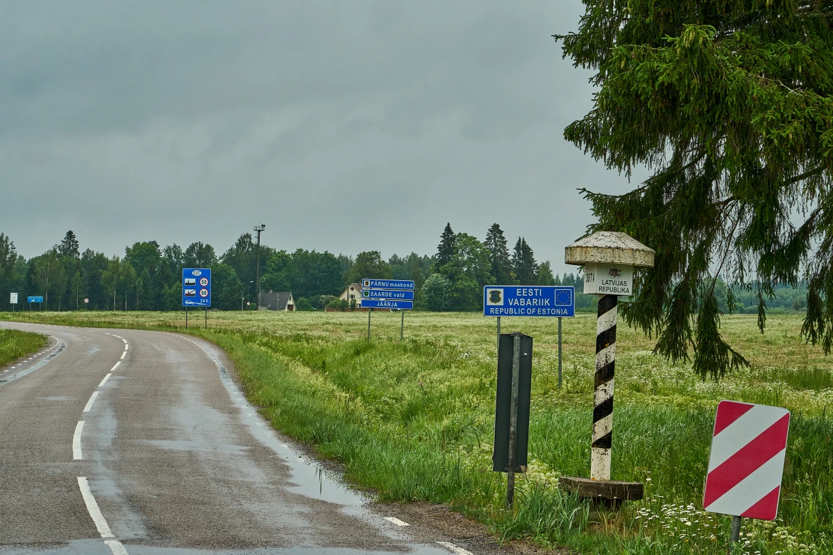 Граница Латвии и Эстонии.