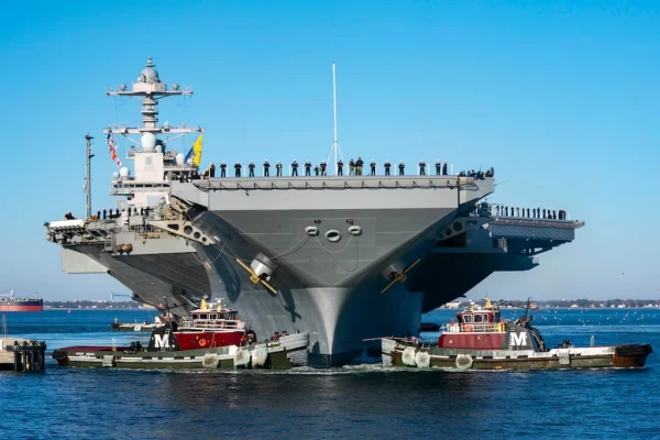 The Most Expensive Aircraft Carrier of the U.S. Returned to Base in Norfolk After a Record Deployment Lasting Nearly a Year