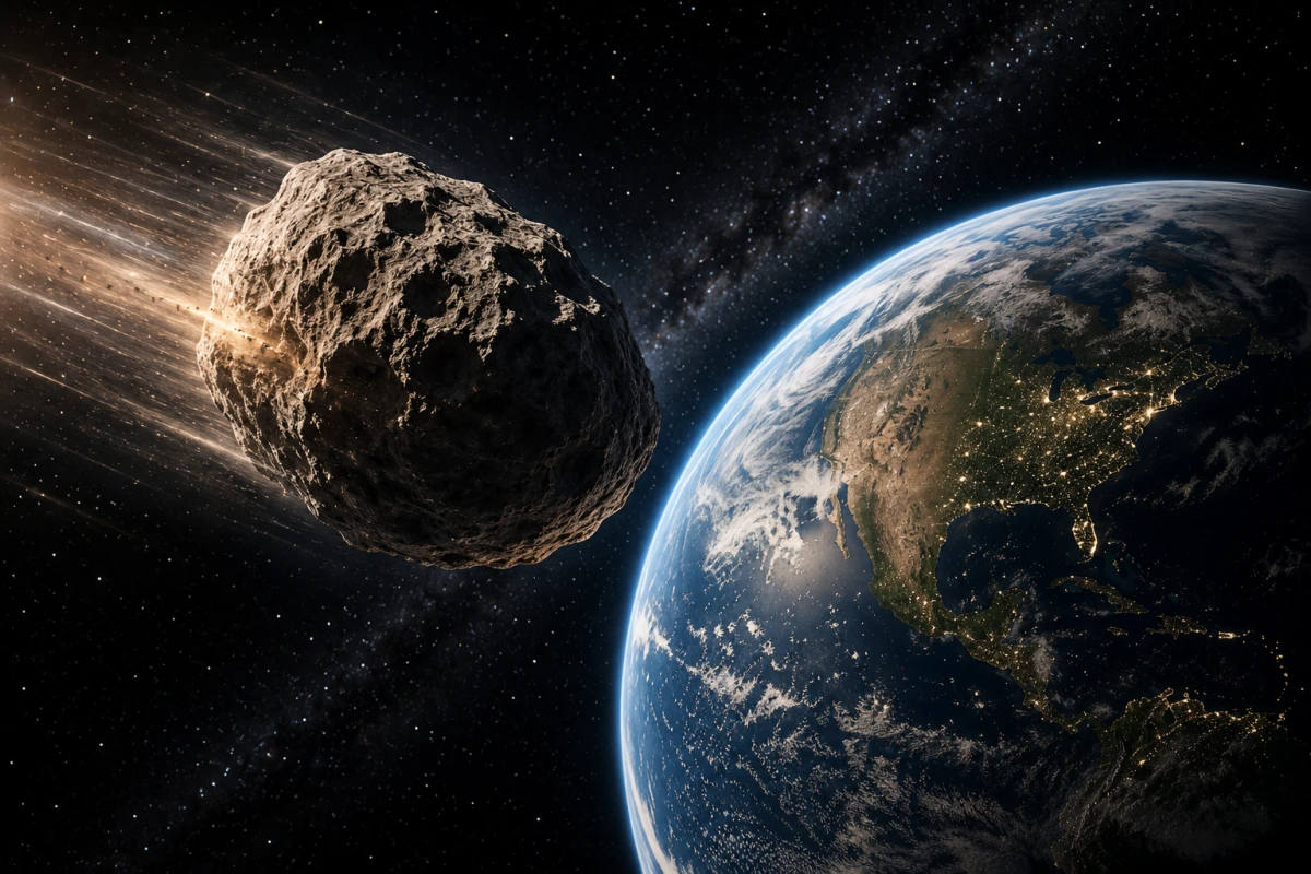An asteroid will fly between Earth and the Moon: it can be seen through a telescope